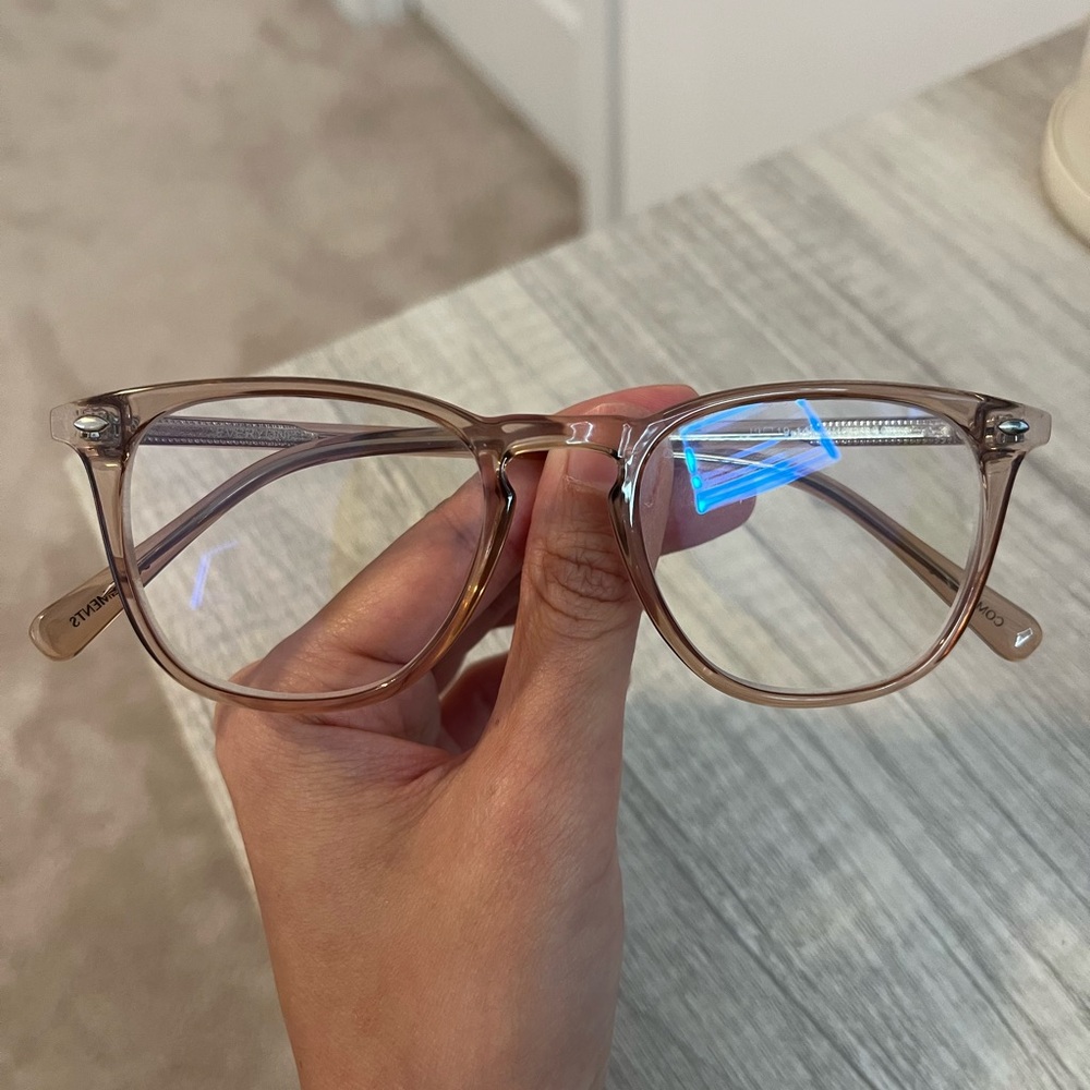 Blue light filter glass